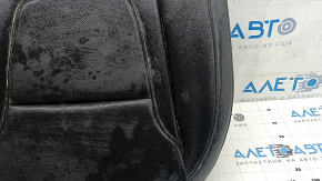 Pernă banchetă spate, rândul 2, stânga, Hyundai Tucson 2022-2024, piele neagră, perforată, curățabilă chimic