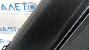 Panou ușă spate stânga pentru Hyundai Tucson 2022-2024, piele neagră cu inserție din material textil negru, cotieră din piele neagră, ornament cromat cu negru lucios, cu mâner, zgârieturi, lovituri
