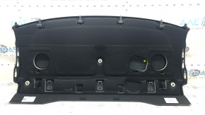 Полка задняя Audi A6 C8 19-25 черная без шторки, с накладками