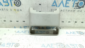 Ornamente consolei centrale superioare spate Audi A6 C8 19-25, gri deschis, uzate, necesită curățare