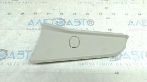 Ornament consolă centrală dreapta față pentru Audi A6 C8 19-21, gri deschis, cu mufă