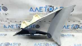 Ornament montant spate stânga, în fața geamului, Audi A6 C8 19-23, gri cu negru, curățabil chimic, zgârieturi