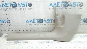 Ornament prag interior stânga față pentru Audi A6 C8 19-21, gri deschis, zgârieturi, uzat, necesită curățare