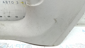 Ornament prag interior stânga față pentru Audi A6 C8 19-21, gri deschis, zgârieturi, uzat, necesită curățare