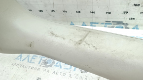Ornament prag interior dreapta față pentru Audi A6 C8 19-21, gri deschis, zgârieturi, uzat, necesită curățare