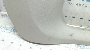 Ornament prag interior dreapta față pentru Audi A6 C8 19-21, gri deschis, zgârieturi, uzat, necesită curățare