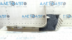 Ornament prag interior dreapta față pentru Audi A6 C8 19-21, gri deschis, zgârieturi, uzat, necesită curățare