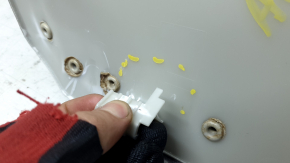 Ornamente scaun spate Audi A6 C8 19-25, gri deschis, necesită curățare, elemente de fixare rupte