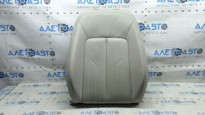 Обшивка спинки водительского сиденья Audi A6 C8 19-25 кожа светло-серая, подогрев, под чистку