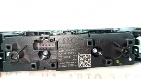 Блок кнопок центральной консоли Audi A6 C8 19-23 хром под парктроники и камеры 360, с накладкой, царапины, трещины в креплениях