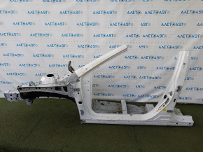 Четверть передняя левая Toyota Camry v50 12-14 usa отпилена, с центральной стойкой, белая, ржавая