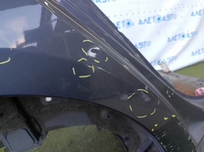 Четверть крыло задняя правая Toyota Prius 30 13-15 отпилена, графит, вмятины, тычки