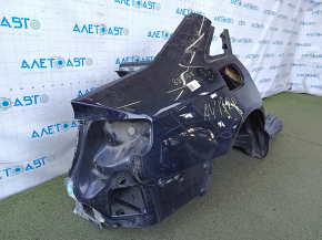 Четверть крыло задняя правая Audi A4 B8 08-16 седан, отпилена, синяя, примята, вмятины, тычки