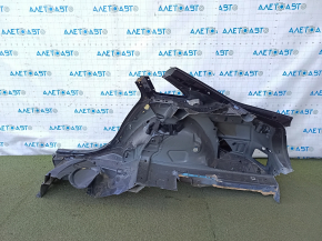 Четверть крыло задняя правая Audi A4 B8 08-16 седан, отпилена, синяя, примята, вмятины, тычки