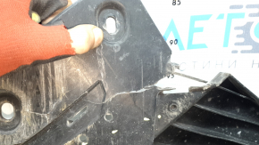 Защита переднего бампера Audi A6 C8 19-25 S-Line, нет фрагмента, сломаны крепления, треснута, царапины