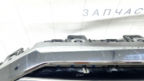 Решетка радиатора в сборе Audi A6 C8 19-23 под парктроники без радара, черный мат с хромом, с эмблемами и накладками, под камеру, песок