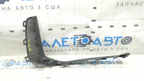 Накладка переднего бампера левая Audi A6 C8 19-23 серый глянец, S-Line, песок, надломано крепление, треснута