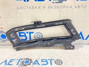 Решетка бампера левая VW Golf 15-17 с хром, под птф
