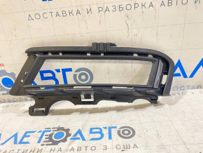 Решетка бампера левая VW Golf 15-17 с хром, под птф