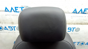 Пассажирское сидение Audi E-Tron 19-23 с airbag, электрическое, подогрев, кожа темно-серая, с перфорацией, белая строчка, с подголовником