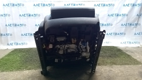 Пассажирское сидение Audi E-Tron 19-23 с airbag, электрическое, подогрев, кожа темно-серая, с перфорацией, белая строчка, с подголовником