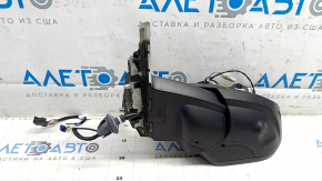 Ansamblu oglindă retrovizoare stânga pentru Audi E-Tron 19-23, 13+1 pini, încălzită, antiorbire automată, BSM, cameră cu ornament cromat, culoarea caroseriei, grafit LZ7S, fără ornamente, crăpată