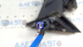 Ansamblu oglindă retrovizoare stânga pentru Audi E-Tron 19-23, 13+1 pini, încălzită, antiorbire automată, BSM, cameră cu ornament cromat, culoarea caroseriei, grafit LZ7S, fără ornamente, crăpată