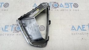 Решетка переднего бампера левая Audi E-Tron 19-23 хром, Quattro, песок