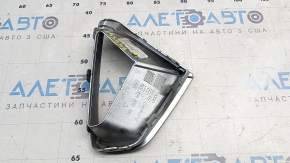 Решетка переднего бампера правая Audi E-Tron 19-23 хром, Quattro, песок