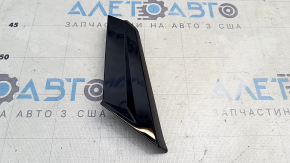 Ornament monitor consolă centrală inferioară stânga pentru Audi E-Tron 19-23, negru lucios, zgârieturi