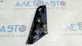 Накладка нижнего монитора центральной консоли боковая левая Audi E-Tron 19-23 черный глянец, царапины
