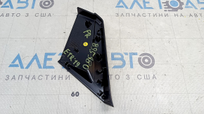 Panou ornamental monitor consolă centrală inferioară dreapta pentru Audi E-Tron 19-23, negru lucios, zgârieturi
