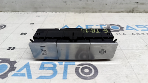 Bloc butoane consolă centrală Audi E-Tron 19-23, cromat pentru senzorii de parcare și camerele 360, zgârieturi minore
