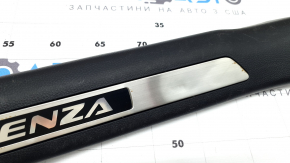 Ornamente prag ușă dreapta față pentru Toyota Venza 21-24, negre, inserție cromată, zgârieturi, coroziune, lovituri pe ornamentele cromate