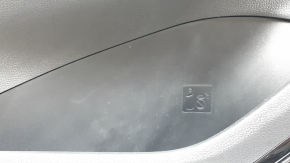 Panou ușă stânga față pentru Toyota Venza 2011-2012 XLE, Limited, piele neagră cu cusături gri, cu scaun cu memorie, garnitură gri închis, cu mâner, zgârieturi, abraziuni