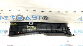 Ornamente prag ușă spate dreapta pentru Toyota Venza 21-24, negre, zgârieturi