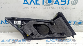 Накладка задней стойки за форточкой верхняя левая Audi E-Tron 19-23 черная, под динамик, Quattro, потертость