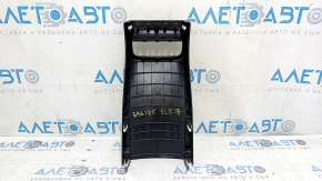 Ornamente console centrale spate Hyundai Elantra AD 17-20 negru, sub suporturi de pahare, zgârieturi,