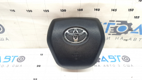 Подушка безопасности airbag в руль водительская Toyota Venza 21-24 черная, царапины