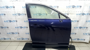 Дверь в сборе передняя правая Toyota Venza 21-24 синий 8X8, keyless, тычки, царапины