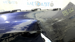 Bara față neperforată Toyota Venza 21-24 pentru senzori de parcare Limited, XLE, albastră 8X8, uzată, îndoită