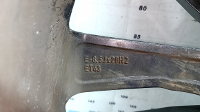 Диск колесный R20 8,5J ET:43 Audi A6 C8 19-24 стиль C1S легкая бордюрка, коррозия