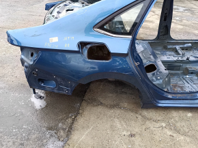 Четверть крыло задняя правая VW Jetta 19-26 на кузове, синяя, вмятинки