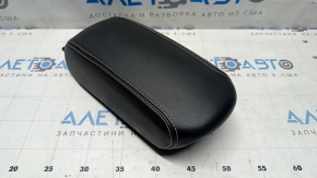 Подлокотник центральной консоли Jeep Renegade 15-17 кожа, черный, серая строчка