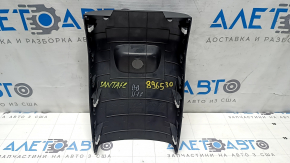 Накладка центральной консоли задняя Hyundai Santa FE Sport 13-16 черная, царапины