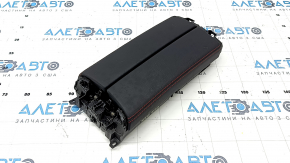 Cotieră consolă centrală Mercedes Clasa A V177 19-22, piele neagră cu cusături roșii, gata de curățat
