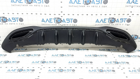 Губа заднего бампера центральная Mercedes A-class V177 19-22 структура, AMG pkg, царапины