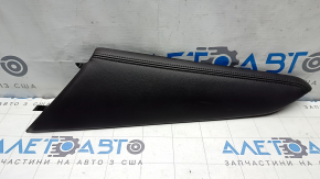 Накладка центральной консоли верхняя левая Mazda CX-9 16-23 кожа ,черный, черная строчка