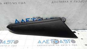 Накладка центральной консоли верхняя правая Mazda CX-9 16-23 кожа, черный, черная строчка
