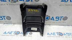 Накладка центральной консоли задняя Honda Civic X FC 16-21 черная, царапины